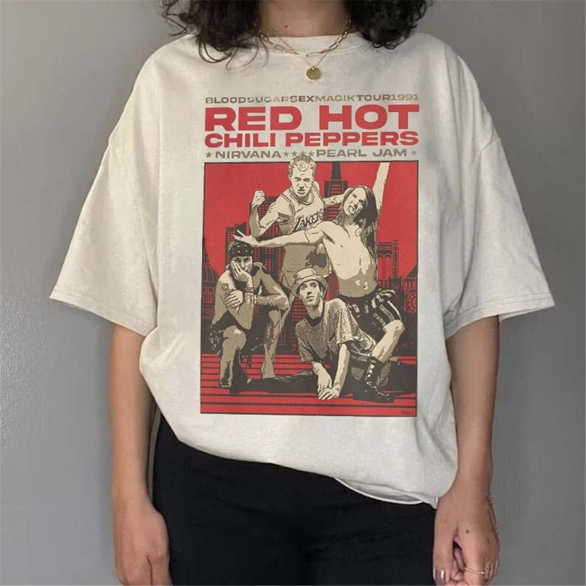 Vintage RHCP Tour T Shirt Red Hot Chili Peppers Sweate Inspire Uplift