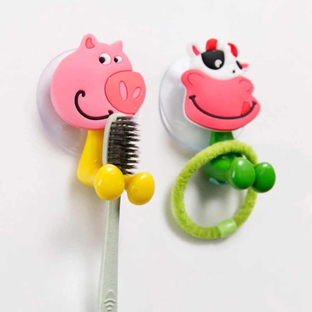 Wall Holder Suction Cup for Bathroom Mirror Shower Perfect for Motivating Your Children to Brush Their Teeth A 3D Cartoon Animal Cute Toothbrush Holder for Kids Vanity Organization Wall Holder Suction Cup for Bathroom Mirror Shower Perfect for Motivating Your Children to Brush Their Teeth A 3D Cartoon Animal Cute Toothbrush Holder for Kids Vanity Organization