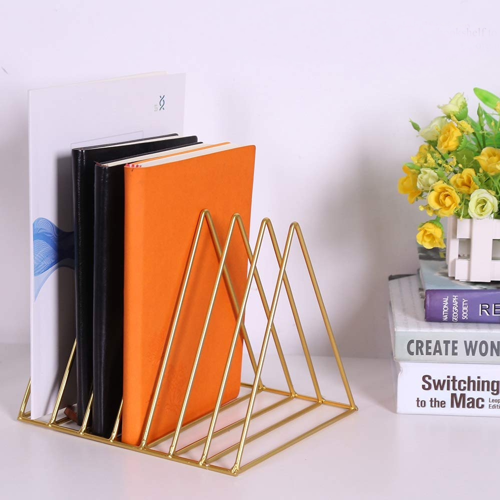 Decorative Gold Magazine Holder Stand Inspire Uplift