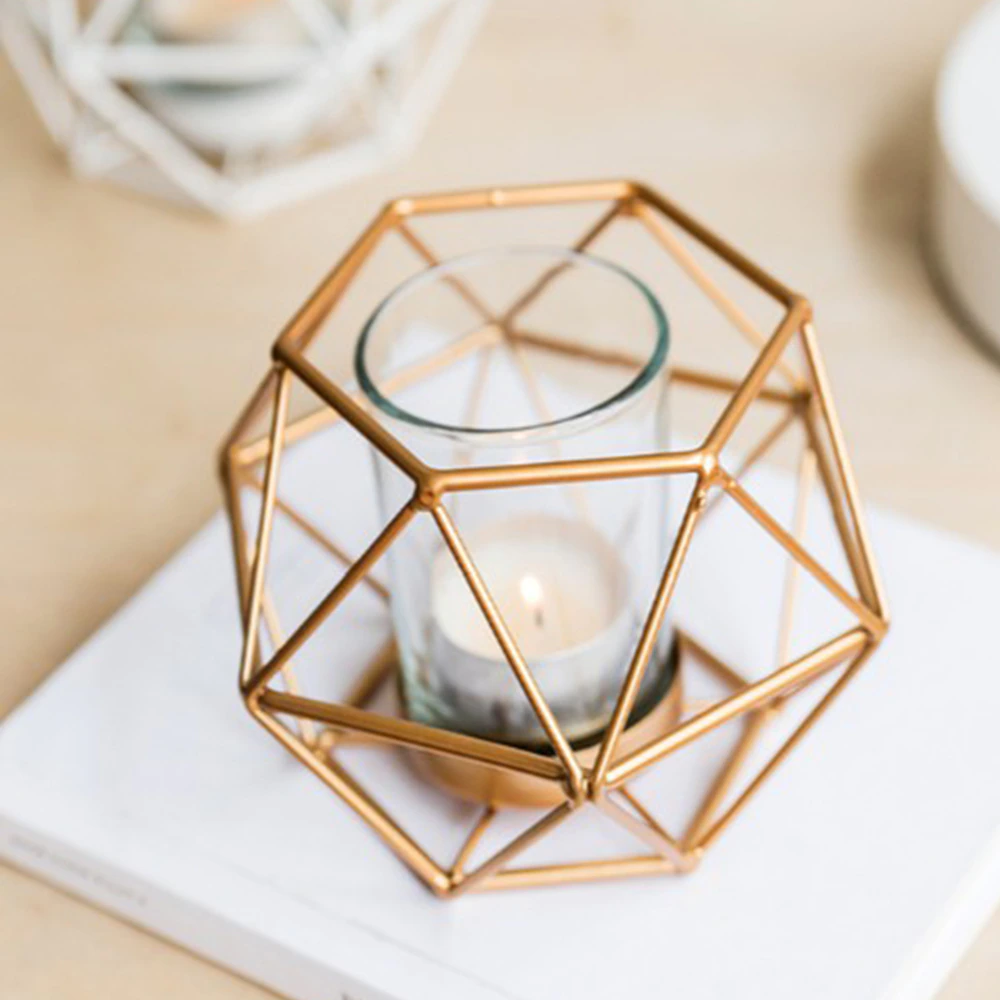 Geometric Candle Holder Lantern Inspire Uplift