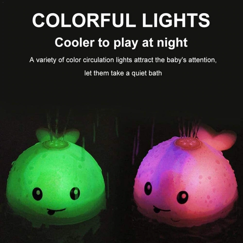 Light Up Whale Bathtub Toy For Kids Inspire Uplift