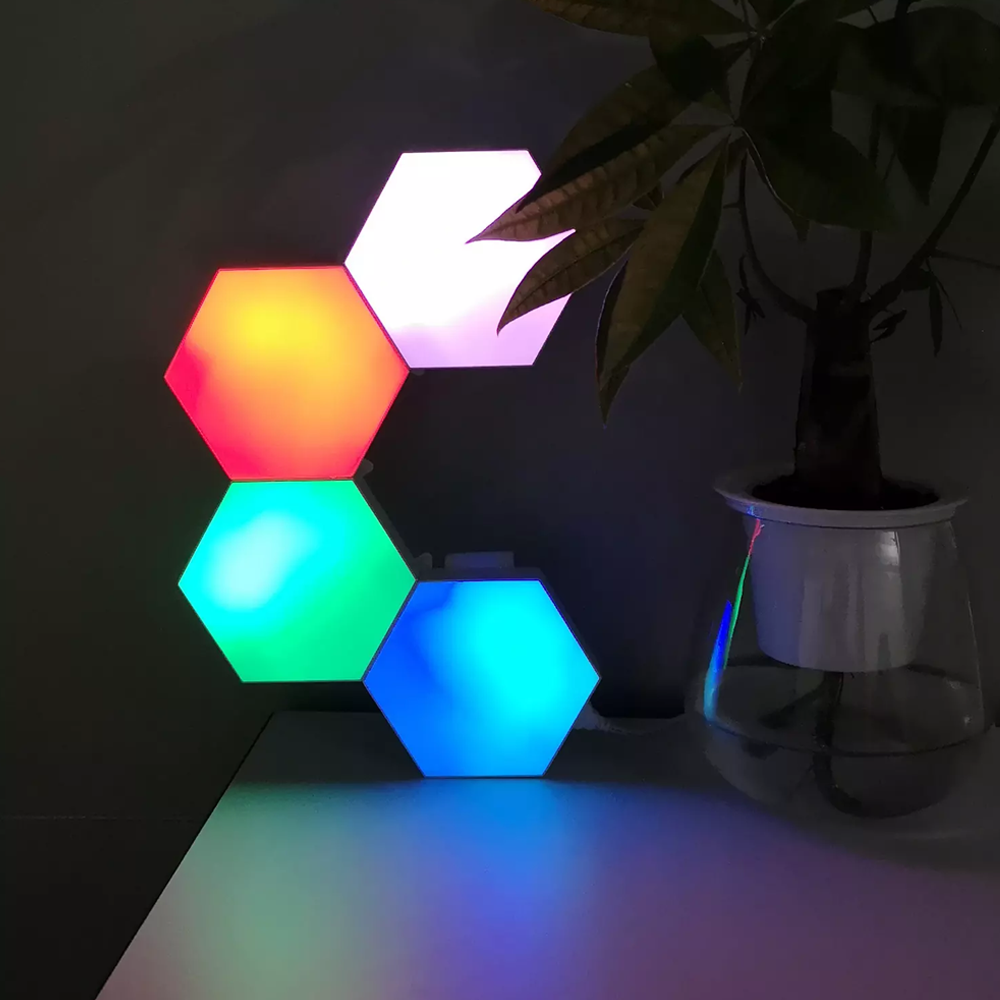 Multicolor Hexagon Lights For Upbeat Decor Inspire Uplift