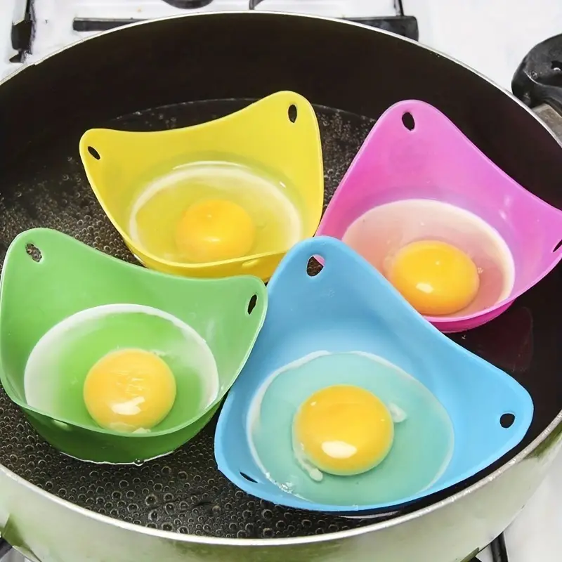 Easy Silicone Egg Poacher (Set of 4) Easy Silicone Egg Poacher (Set of 4)
