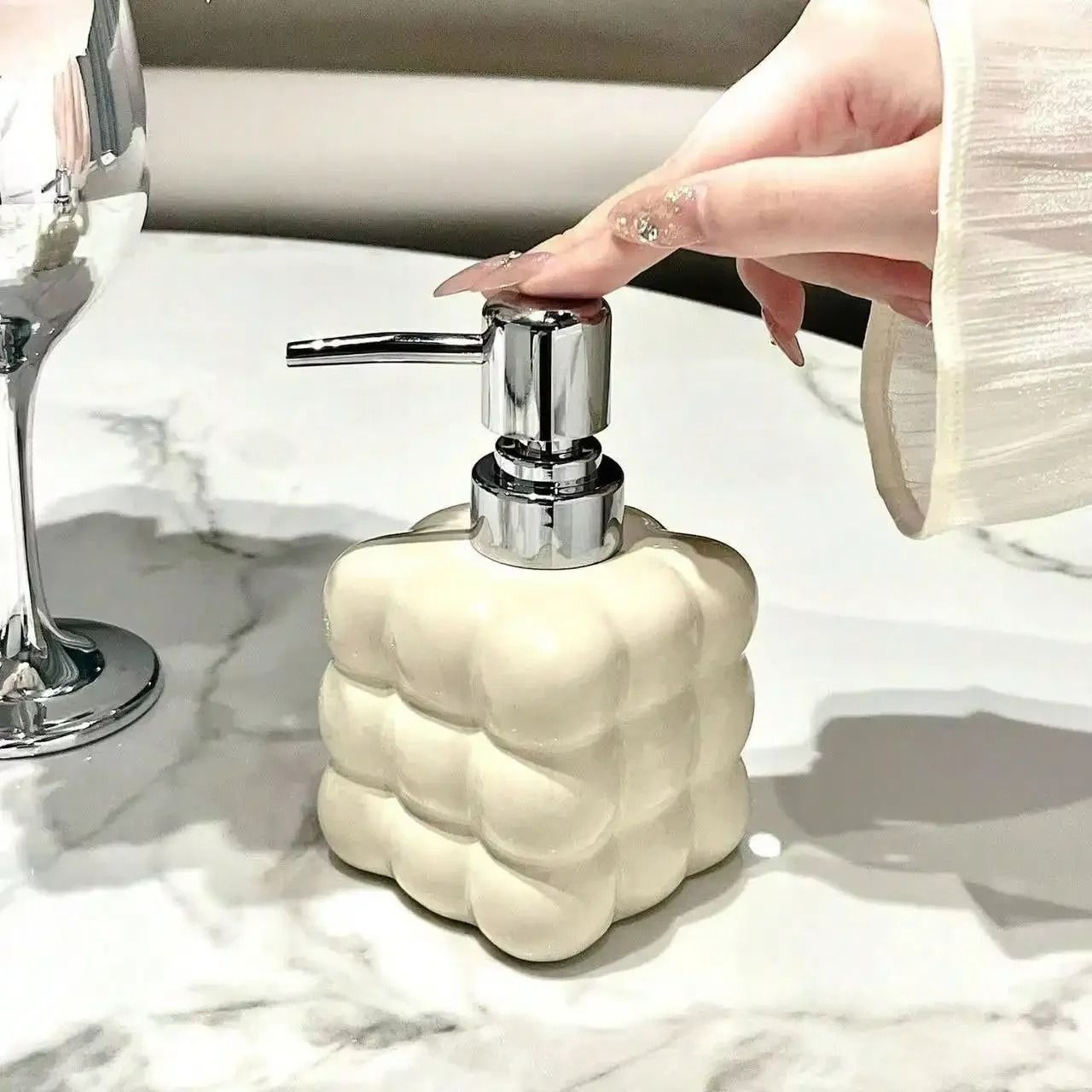 300ml Ceramic Soap Dispenser for Bathroom | Inspire Uplift