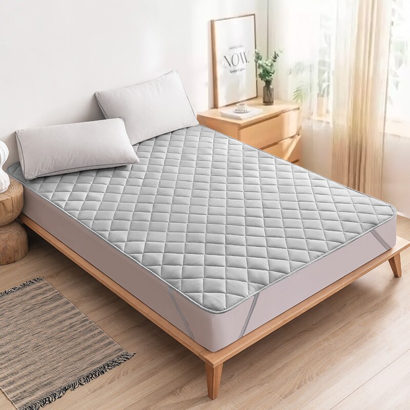 Ultrasonic Mattress Protector Cover Pad, Washable Bed Protector with Elastic Band for Ultimate Comfo