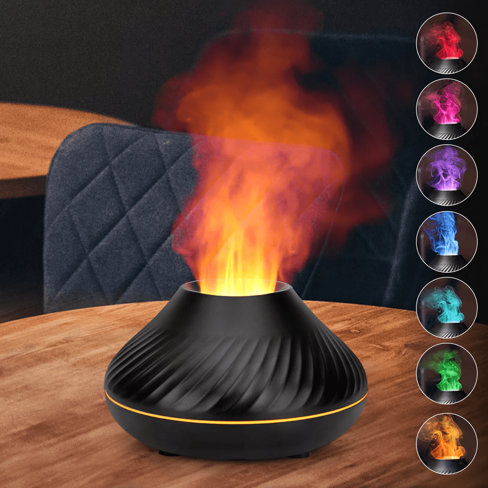 Funky Diffusers Cute Fire Flame Aroma Diffuser LED Humidifier | Inspire Uplift