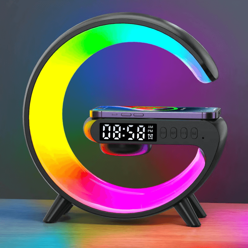 Wake Up Light with Sunrise Alarm, 15W Wireless Charger & Bluetooth Speaker