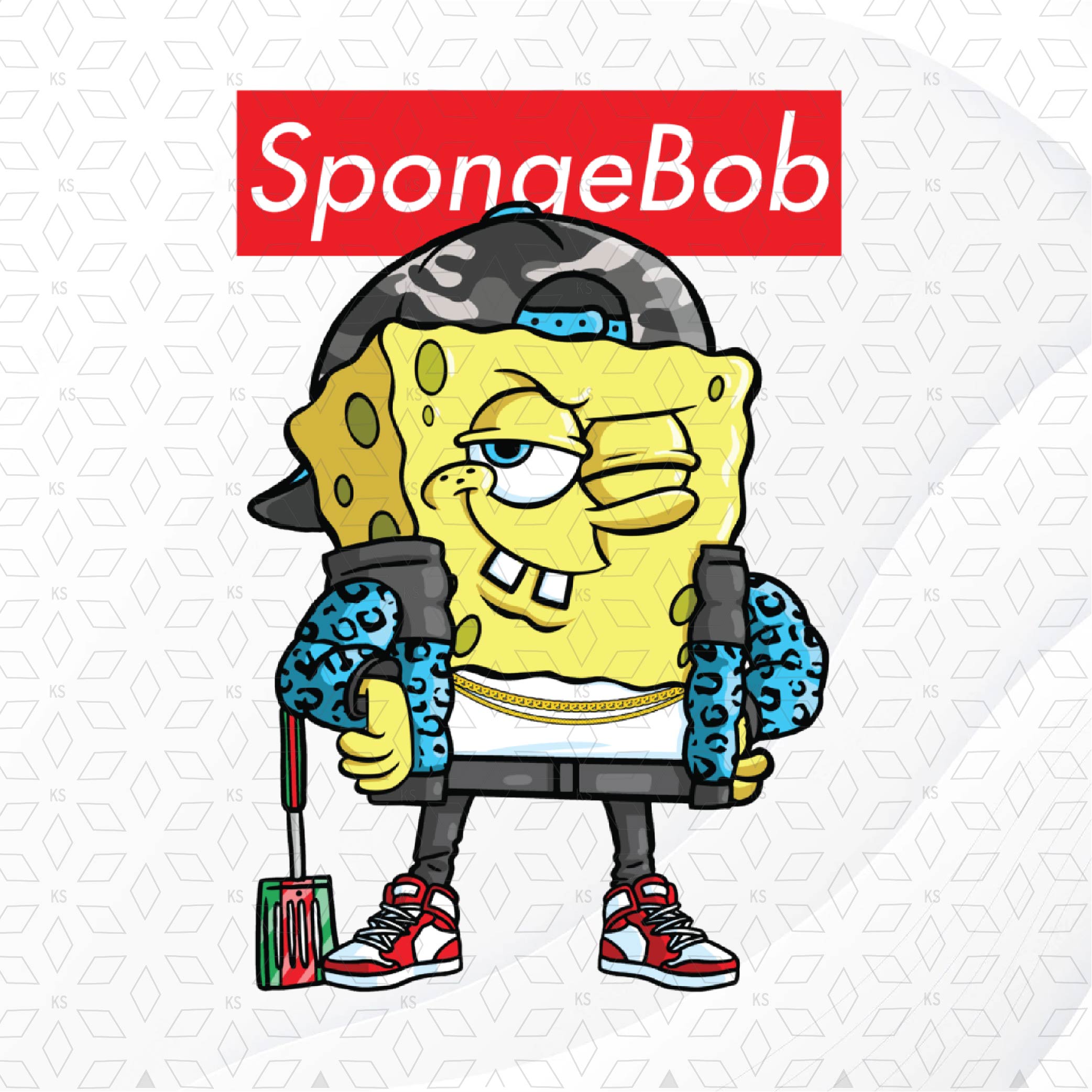 小物 Supreme SpongeBob SquarePants Supreme SpongeBob SquarePants Jeff Hamilton Racing Jacket