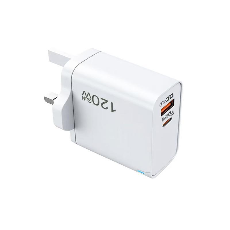 65W GaN USB-C PD Fast Charger with QC4.0 Multi-Port USB Charger for MacBook & Devices