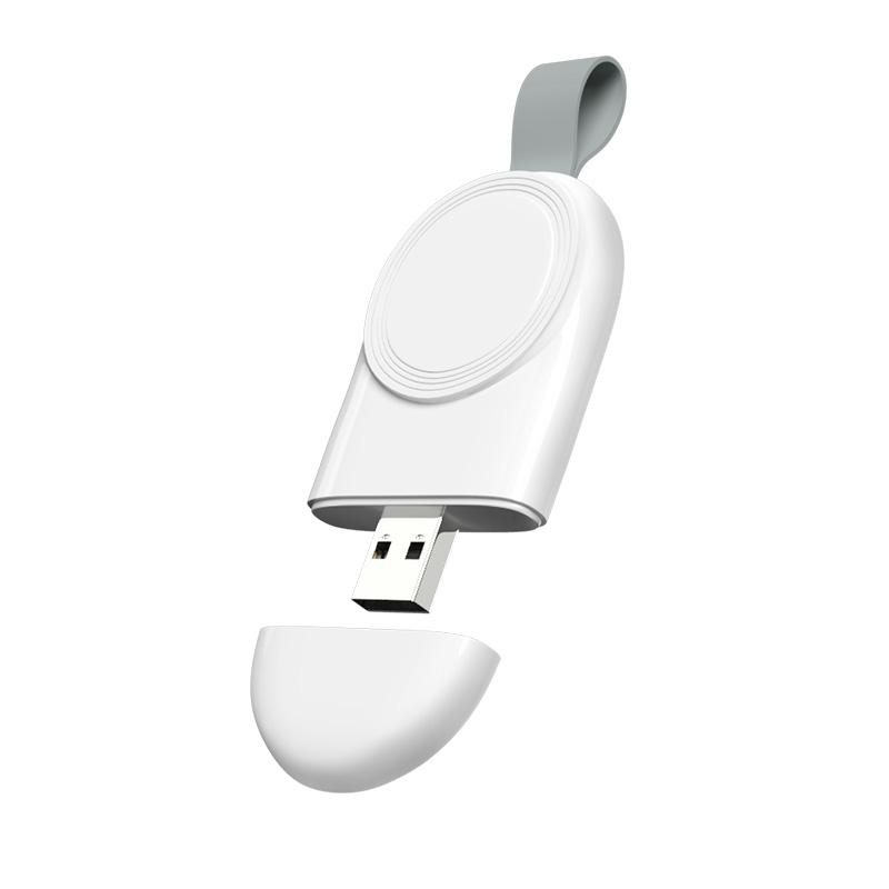 For Apple Watch Magnetic Wireless Charger USB Portable Fast Charging Dock White