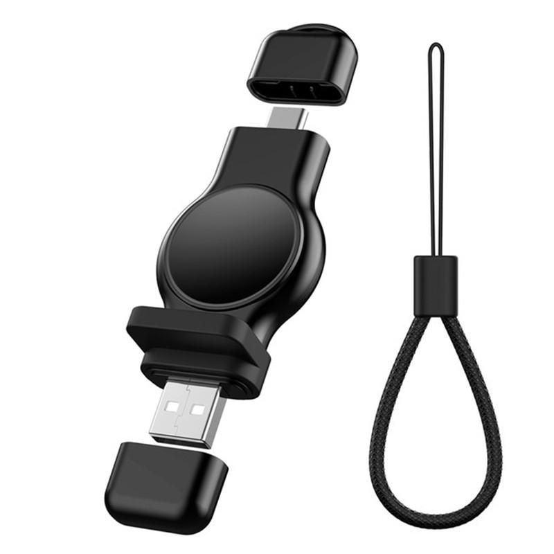 USB C & USB A Apple Watch Magnetic Charger Fast Portable Apple Watch Charging