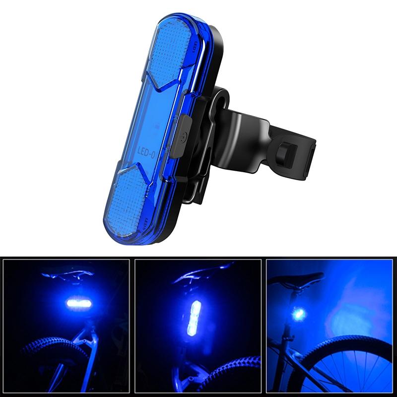 SafeGlow USB Rechargeable Bicycle Tail Light LED Safety Lamp for Night Cycling