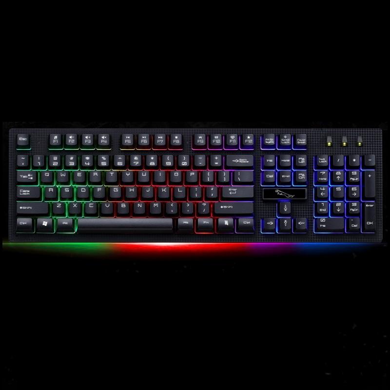 ZGB G20 RGB Gaming Keyboard 104-Key Wired Mechanical Feel Backlit Keyboard