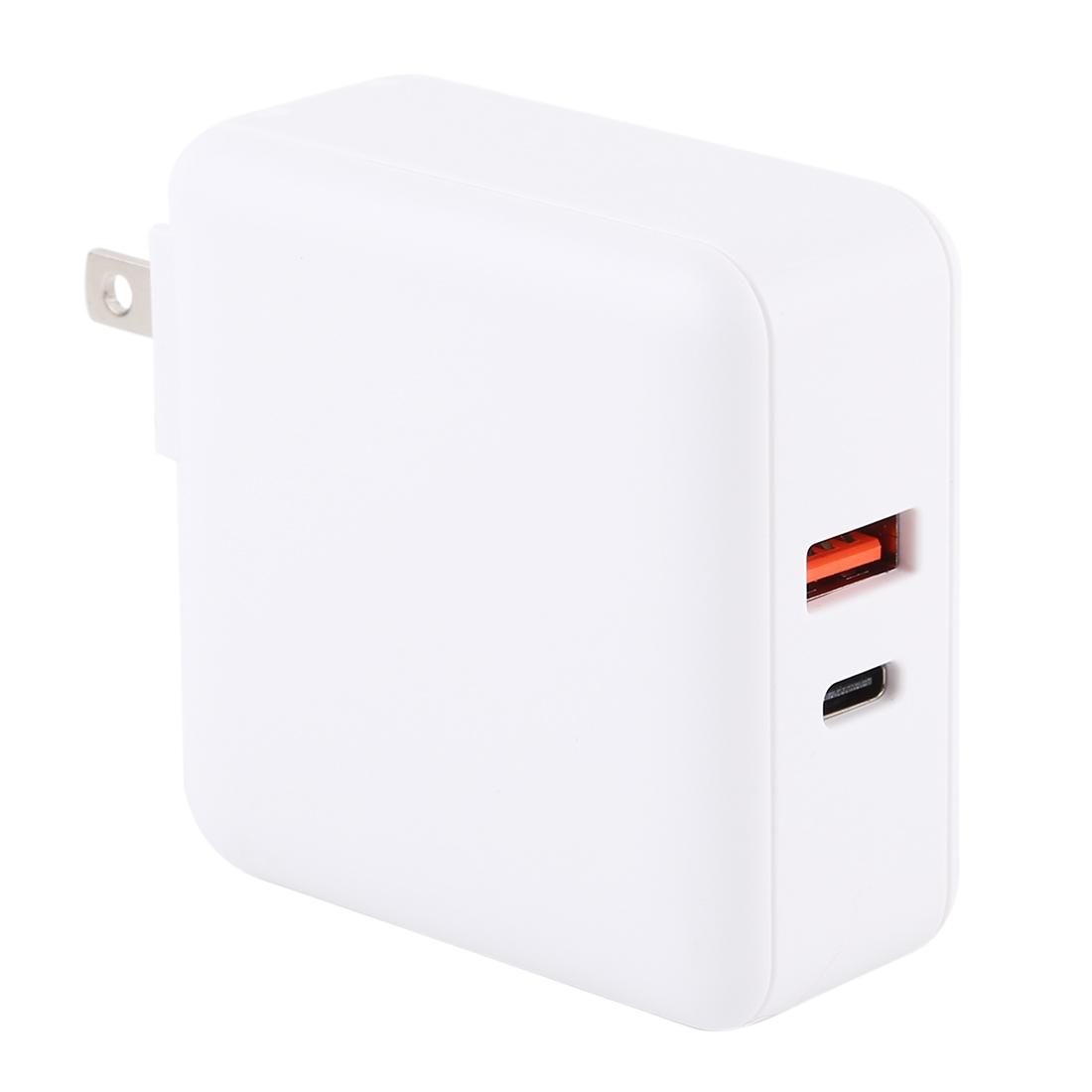 65W Fast USB-C PD Wall Charger with Foldable Plug & Quick Charge Technology
