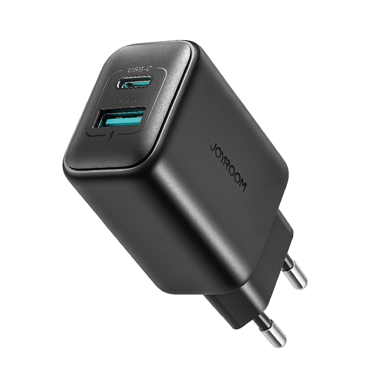 25W Fast Charging USB-C & USB Dual Port Wall Charger