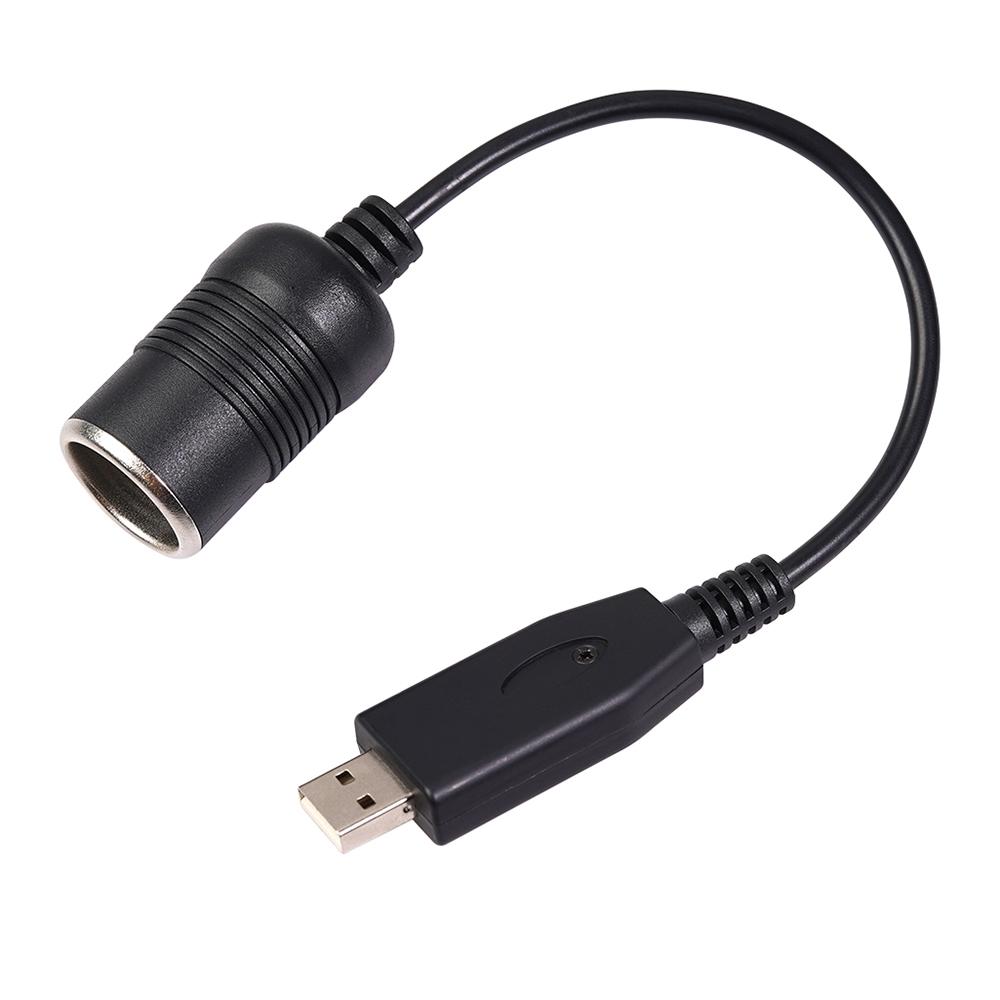USB to 12V Converter Car Cigarette Lighter Adapter Cable 5V to 12V Boost Converter