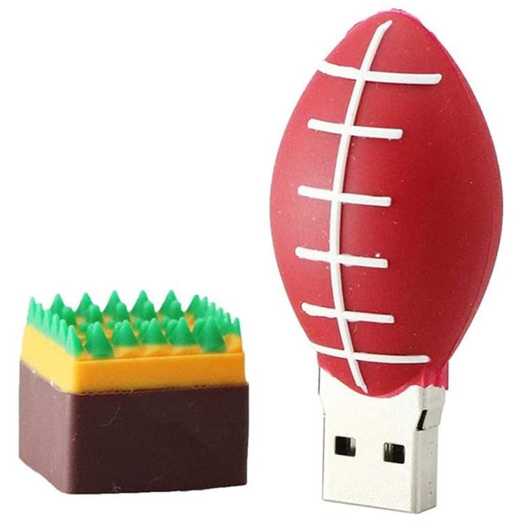 Rugby Ball USB Flash Drive 2GB Portable USB 2.0 Memory Stick