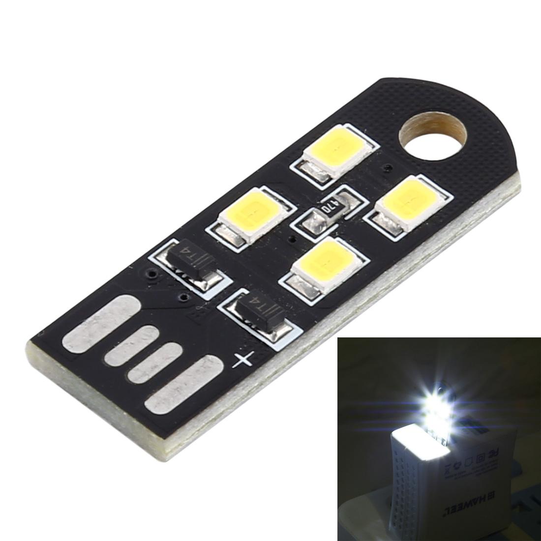 Ultra-Slim 4 LED USB Light Portable Mini USB Reading Lamp for Laptop & Power Bank
