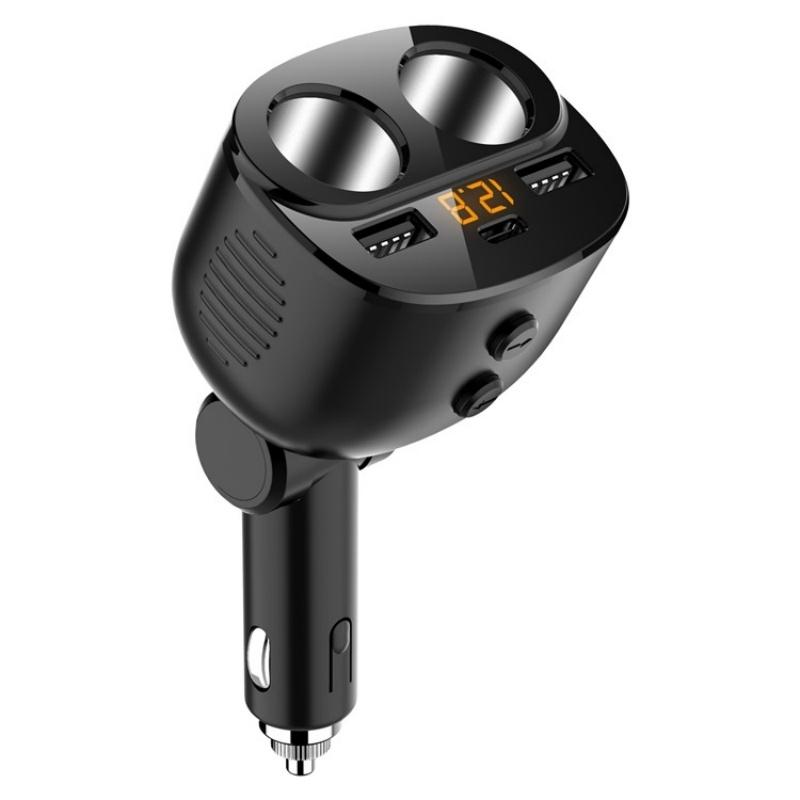 PowerDrive 80W USB C Car Charger & Cigarette Lighter Splitter with PD 18W QC3.0 Fast Charging