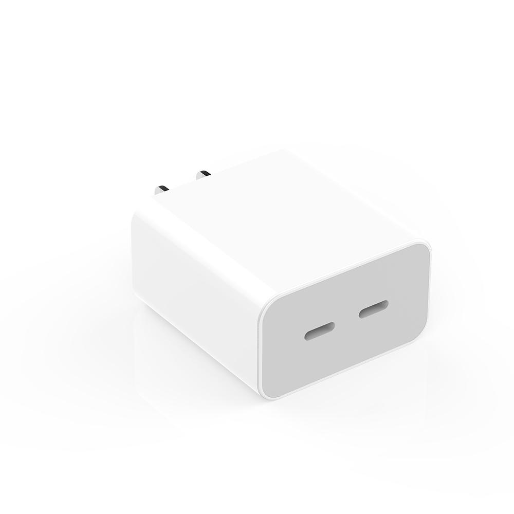 M160 40W Dual USB-C PD Fast Wall Charger with Dual Port Power Delivery