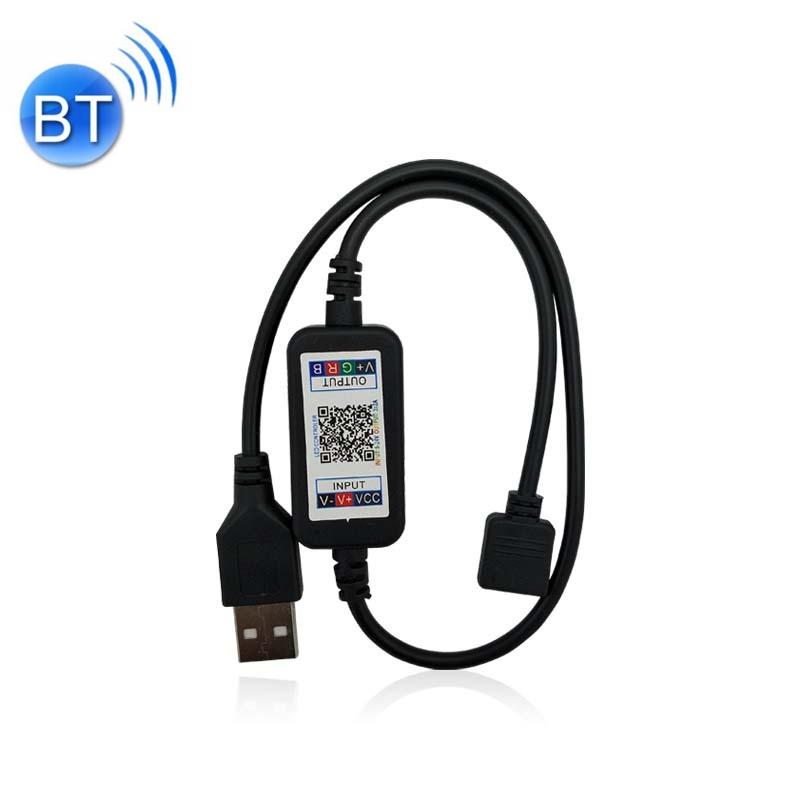 Smart Bluetooth LED Controller 5V-24V APP RGB LED Strip Light Controller with Music Sync & IP65 Protection