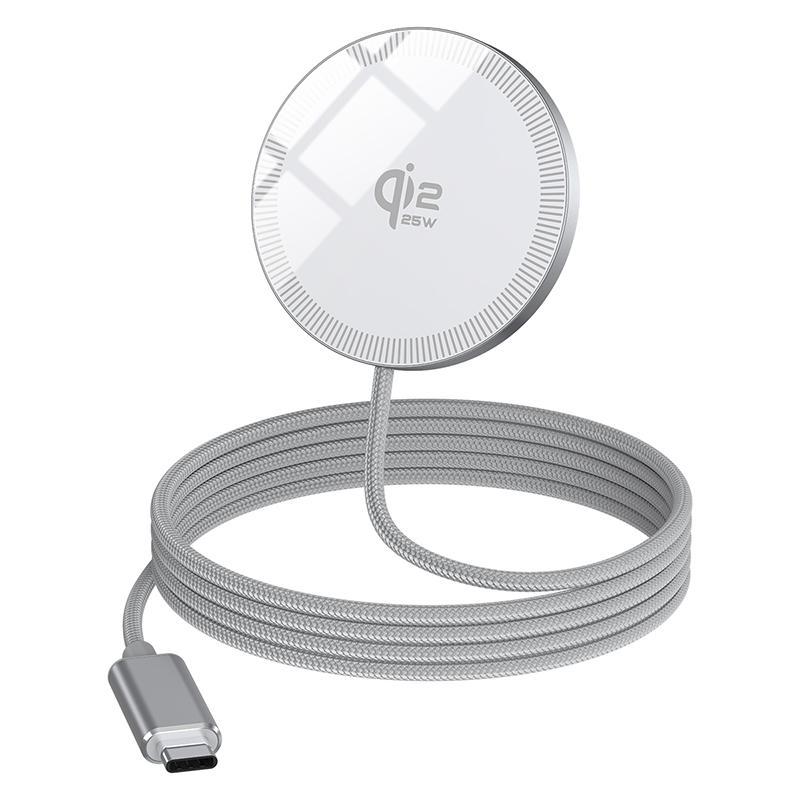 Qi2 25W Magnetic Wireless Charger USB C Fast Charging Pad for iPhone