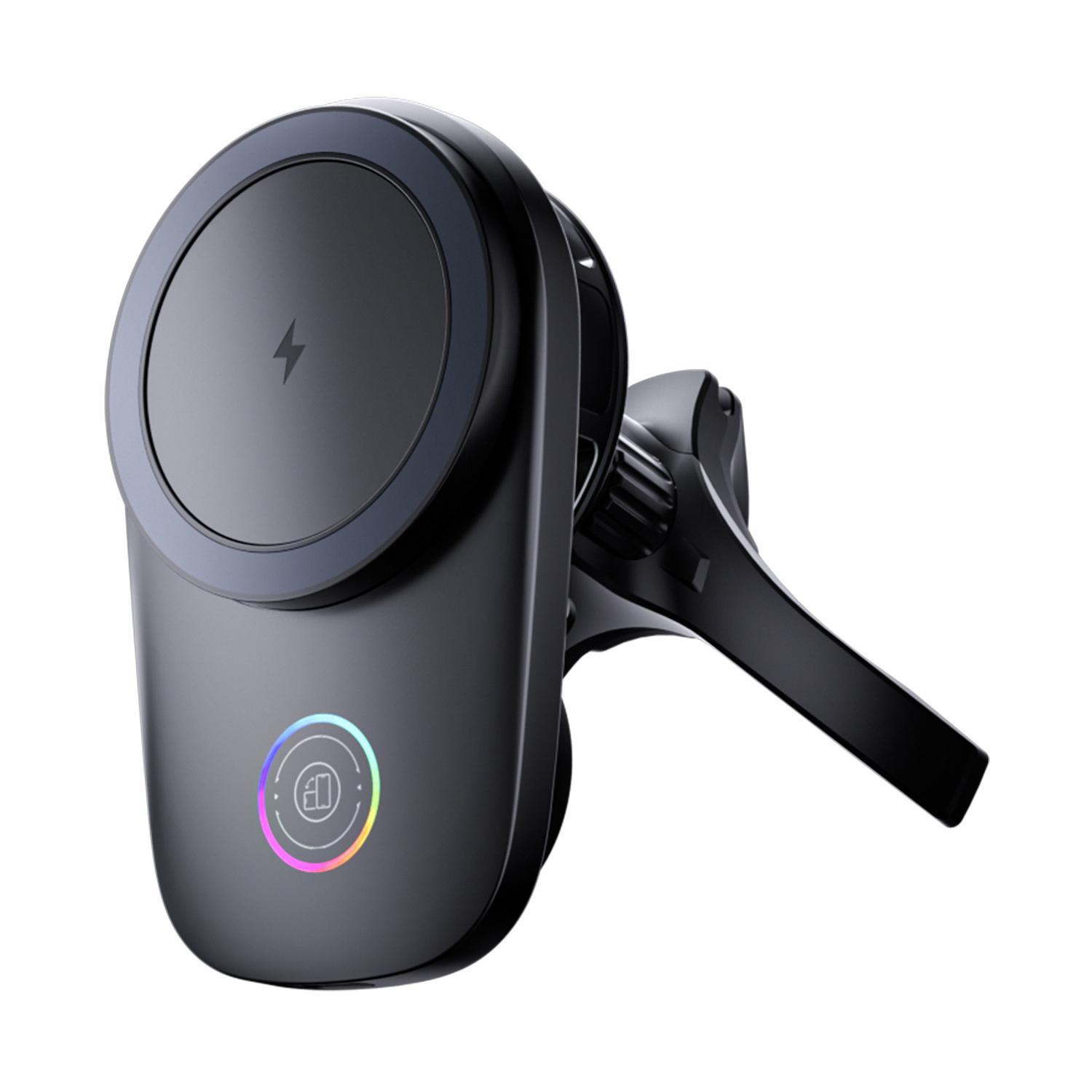 T16 Magnetic Wireless Car Charger 15W Fast Car Phone Holder with 360 Rotation Air Vent Mount