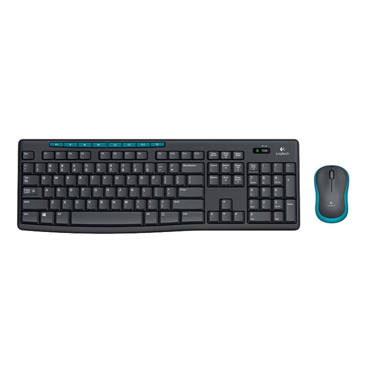 Logitech MK275 Wireless Keyboard and Mouse Combo with USB Receiver Full Size Keyboard for PC & Laptop