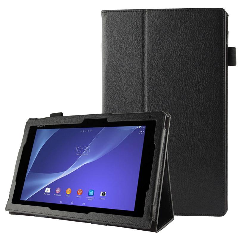 Sony Xperia Tablet Z2 10.1 Leather Tablet Case with Stand Litchi Texture Protective Cover