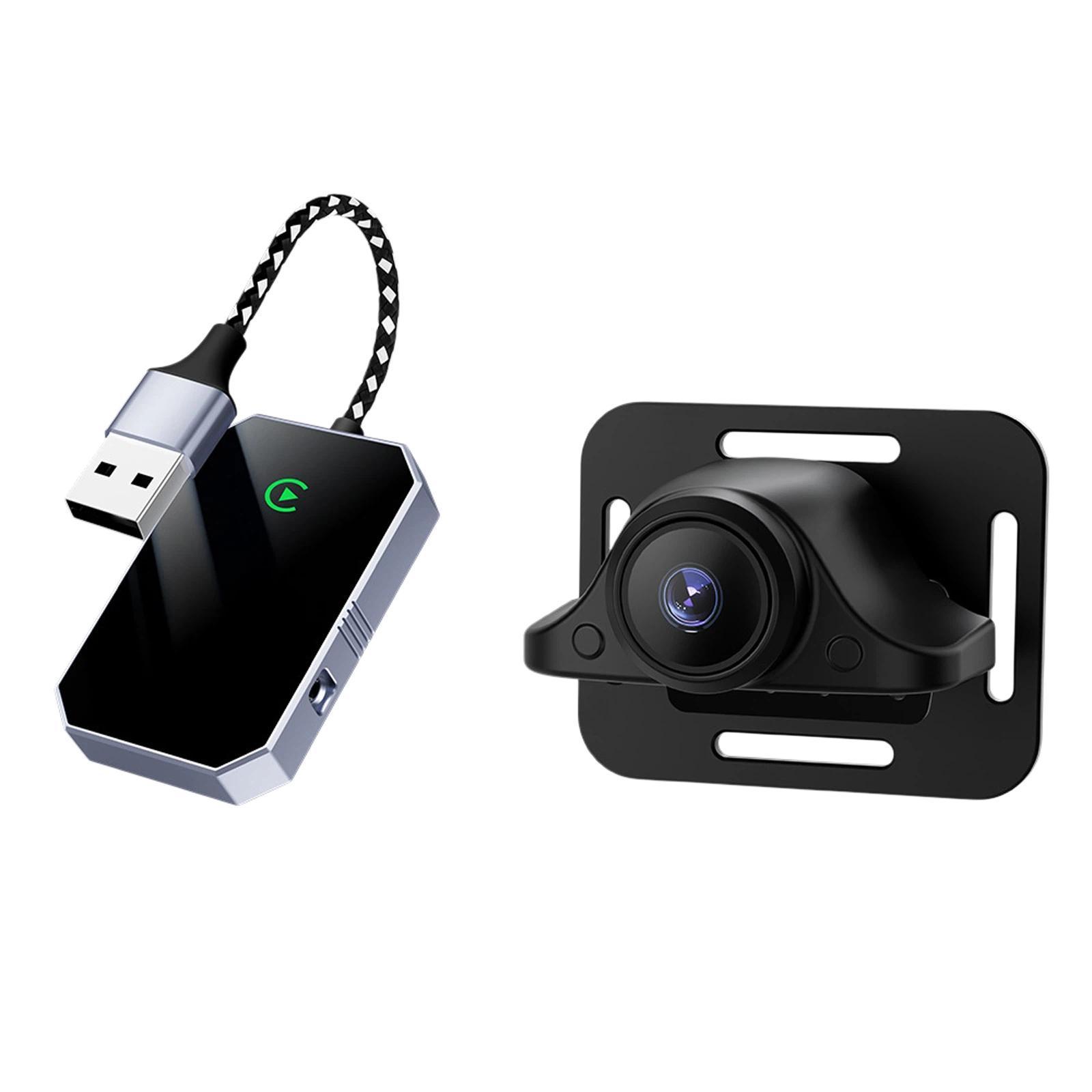 LC969D Car Baby Monitor with Wireless CarPlay Adapter HD Night Vision Camera