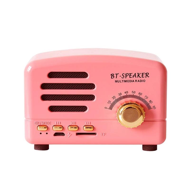 BT01 Retro Bluetooth Speaker Portable Bluetooth Speaker Mini Wireless Speaker with TF Card Support
