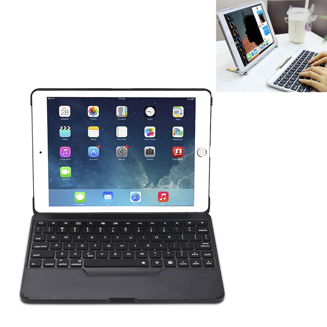 F611 Bluetooth Keyboard Case with Backlit Keyboard for iPad Air Pro 9.7 Detachable Wireless Protective Cover