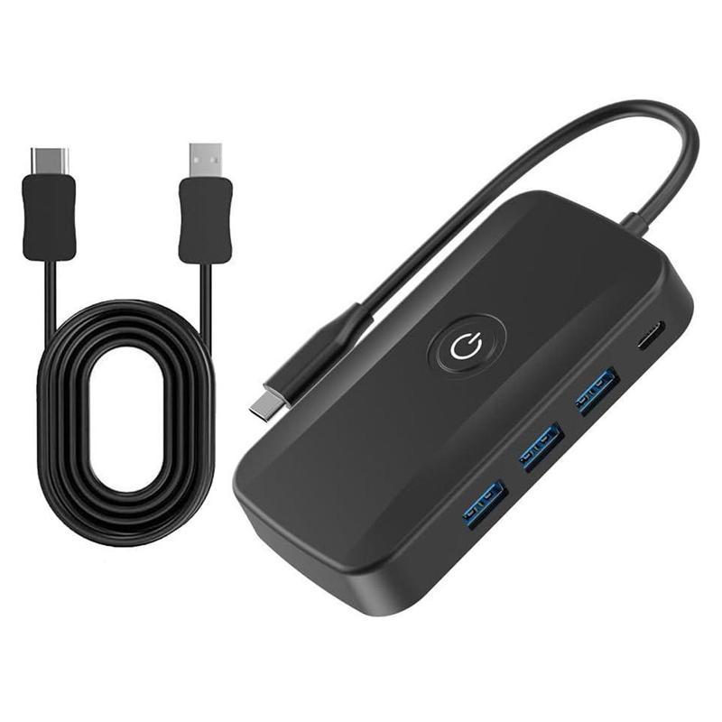 5 In 1 Wireless HDMI Transmitter and Receiver USB C Docking Station with PD 100W Fast Charging