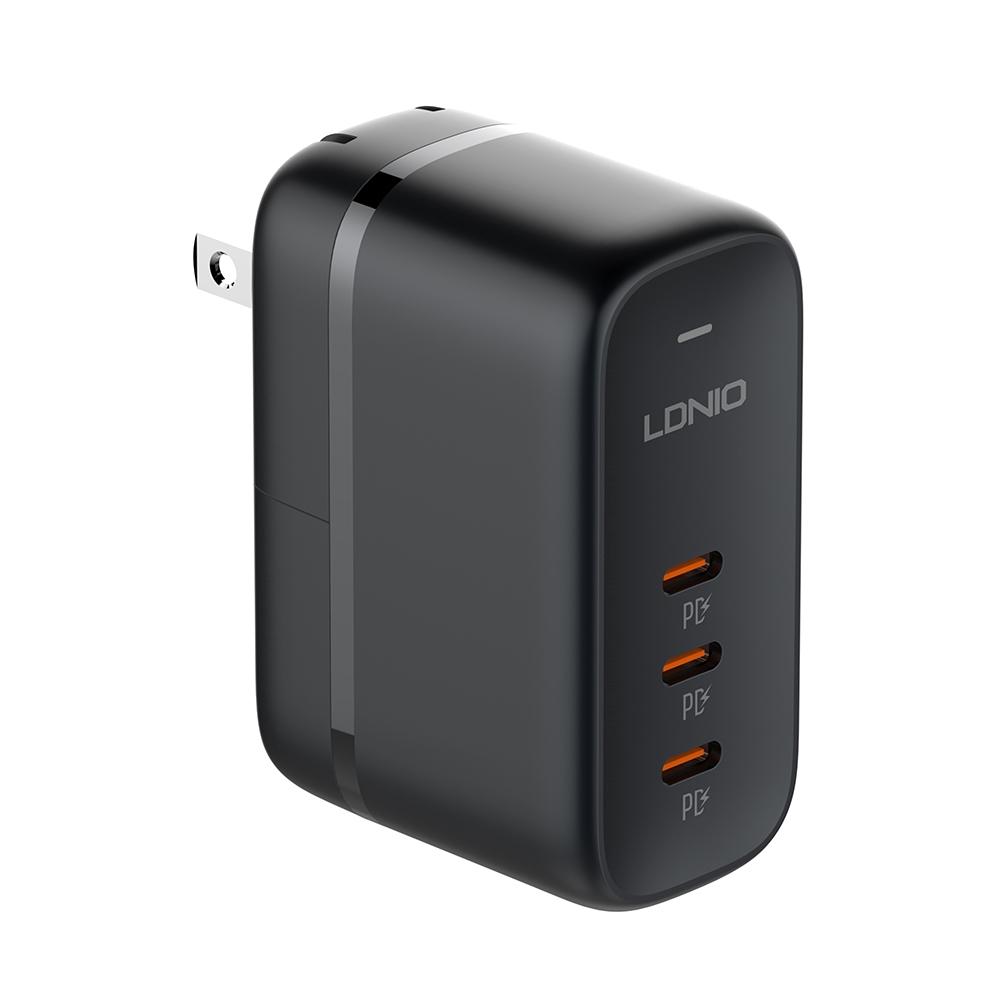 LDNIO Q367 65W GaN Charger Triple USB C Charger with 1m USB C Cable US Plug