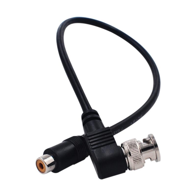 BNC to RCA Adapter Cable 0.35m Copper CCTV Video Connection Cable for Security Cameras and Monitors