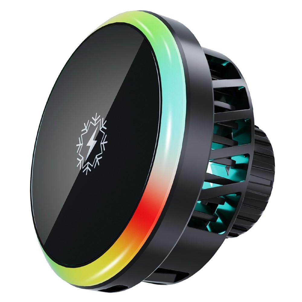 S10 15W Magnetic Wireless Car Charger with MagSafe Compatible Phone Holder and Cooling Fan