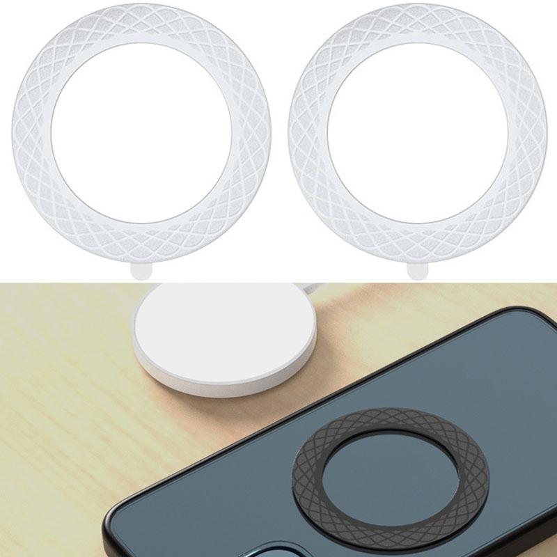 T12 MagSafe Magnetic Ring Wireless Charger Magnetic Sheet for Qi Charging Phones Black