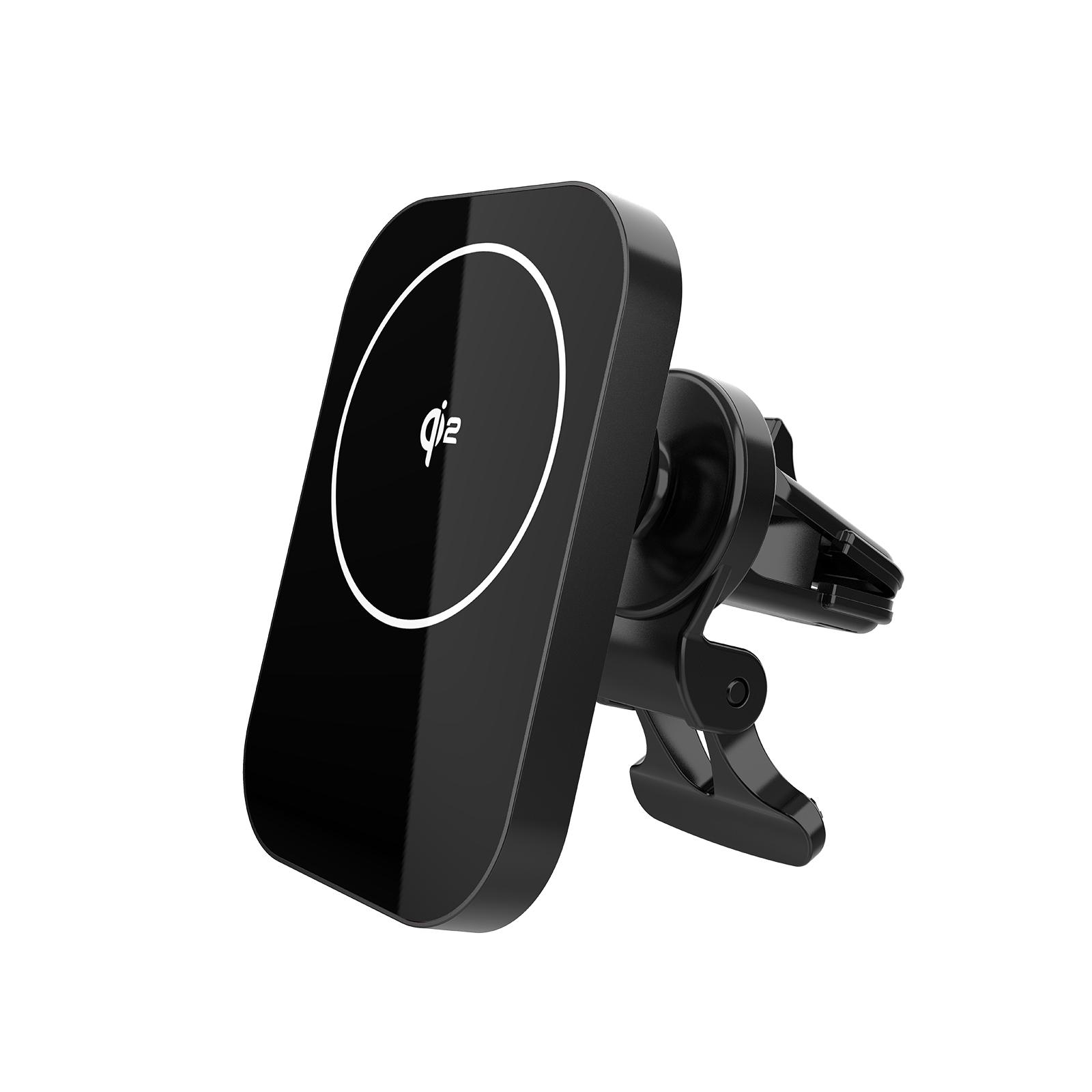 CW12 Magnetic Wireless Car Charger 15W Fast Qi Wireless Charger Air Vent Phone Mount