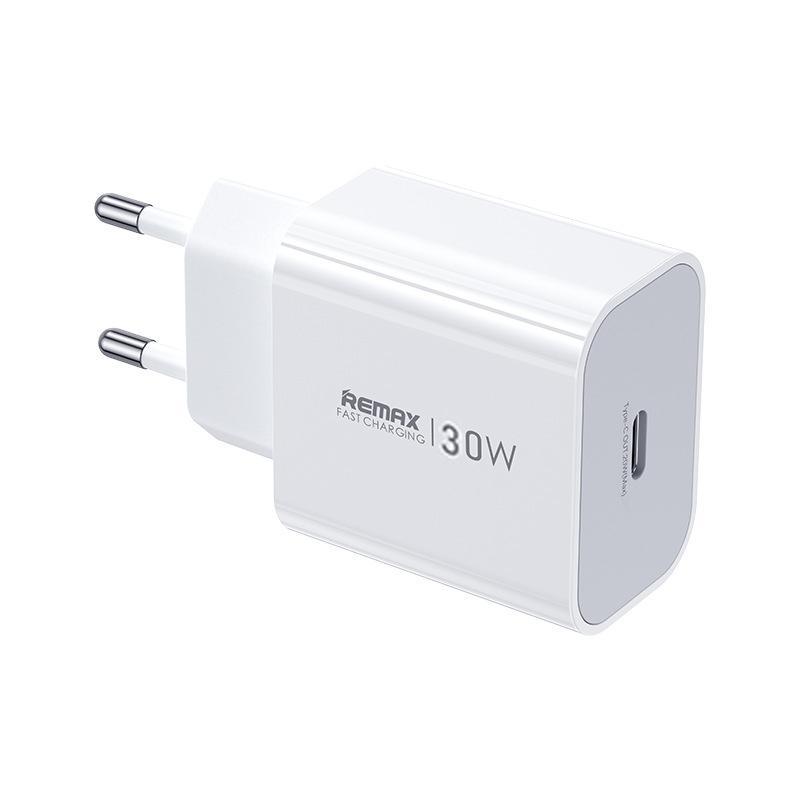 REMAX 30W GaN Charger USB-C PD Fast Wall Charger Type-C Power Adapter