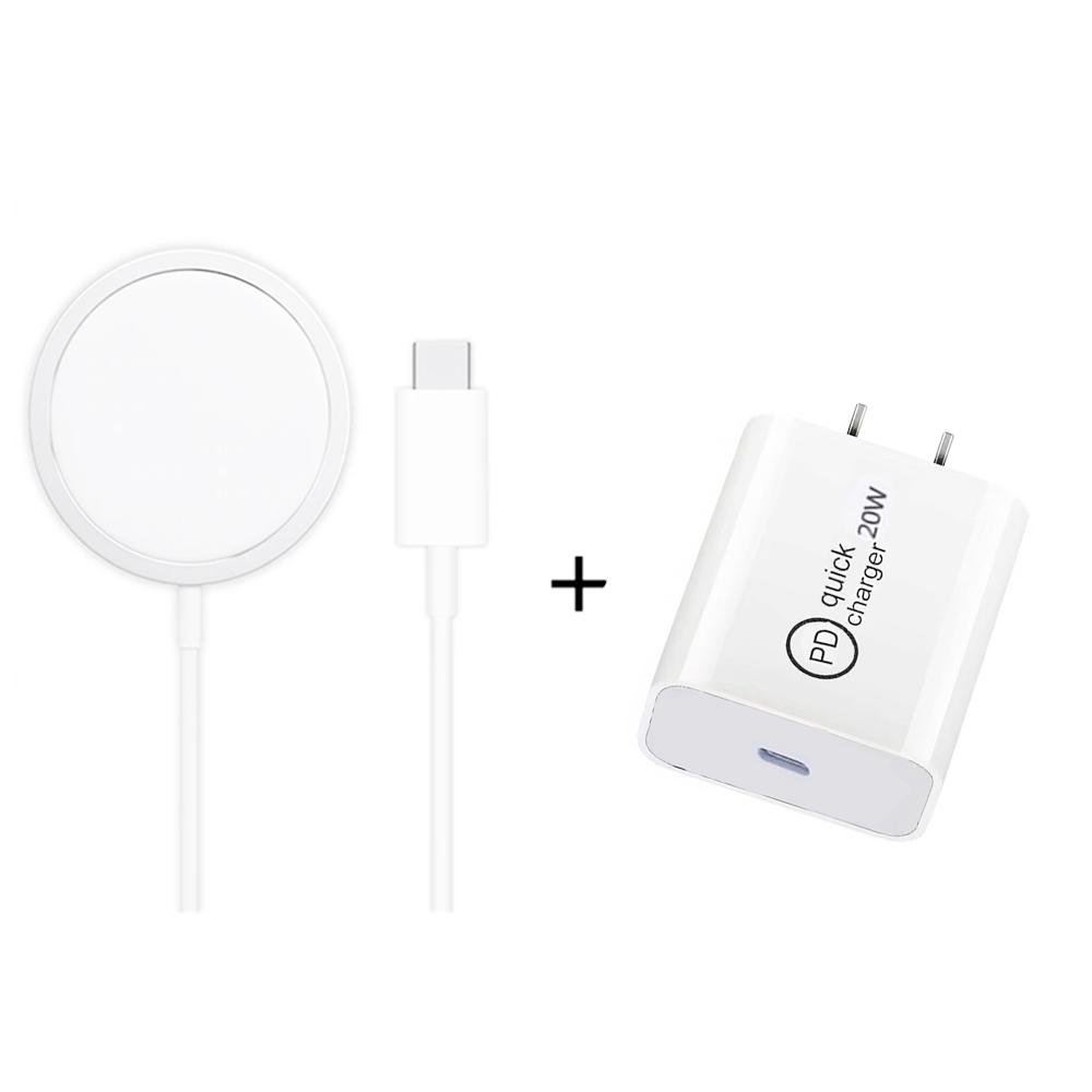 XJ-31 Magnetic Wireless Charger with 20W USB C Charger 15W Fast Charging Travel Set for iPhone