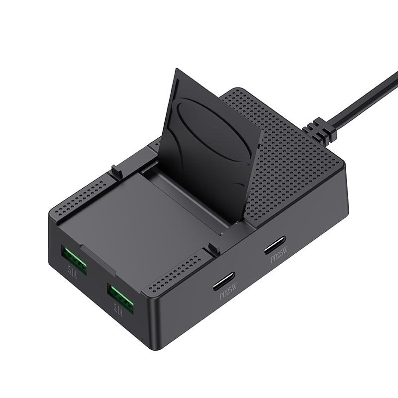 CY-PC03 50W USB C Charger 4 Port Fast Charging Station Travel Wall Charger with 2 USB C and 2 USB