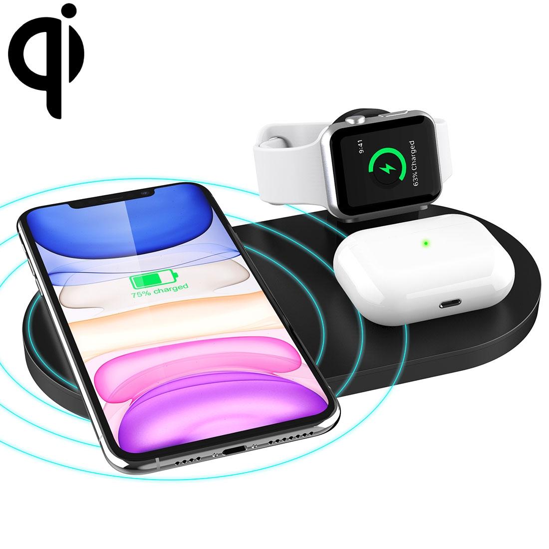 A04 3 in 1 Wireless Charger Qi Charging Station for iPhone Apple Watch AirPods