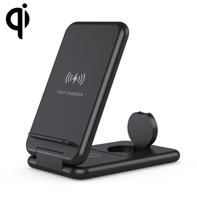 15W 3 in 1 Wireless Charger Foldable Qi Fast Charging Station for iPhone Apple Watch AirPods