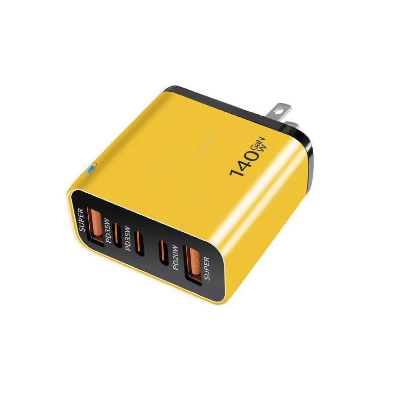 TE PD43 USB C Charger 5 Port Fast Charger with 3 USB C and 2 USB A Ports for Phones and Tablets