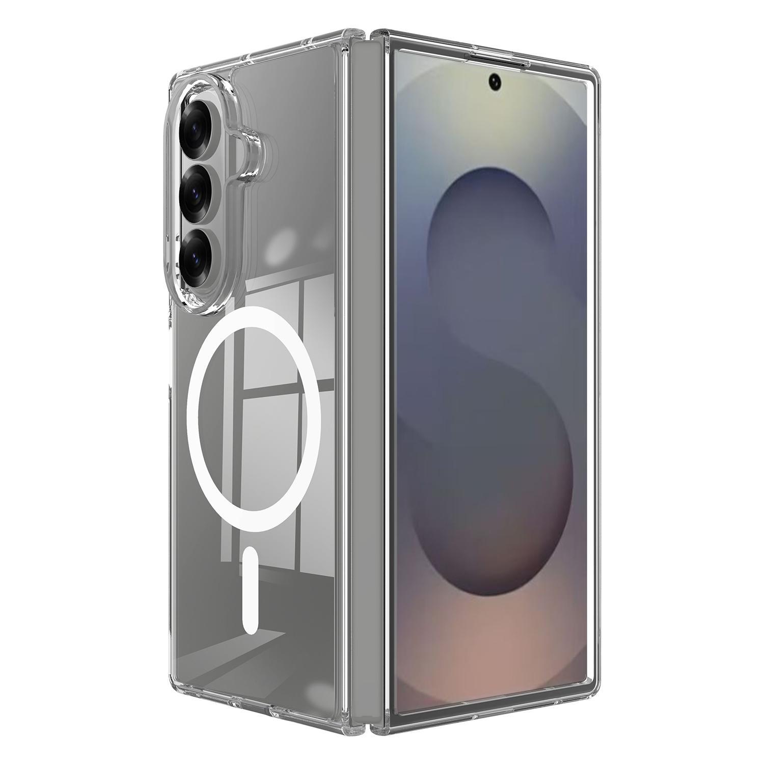 Galaxy Z Fold8 Ultra MagSafe Phone Case Clear Acrylic Shockproof Protective Cover