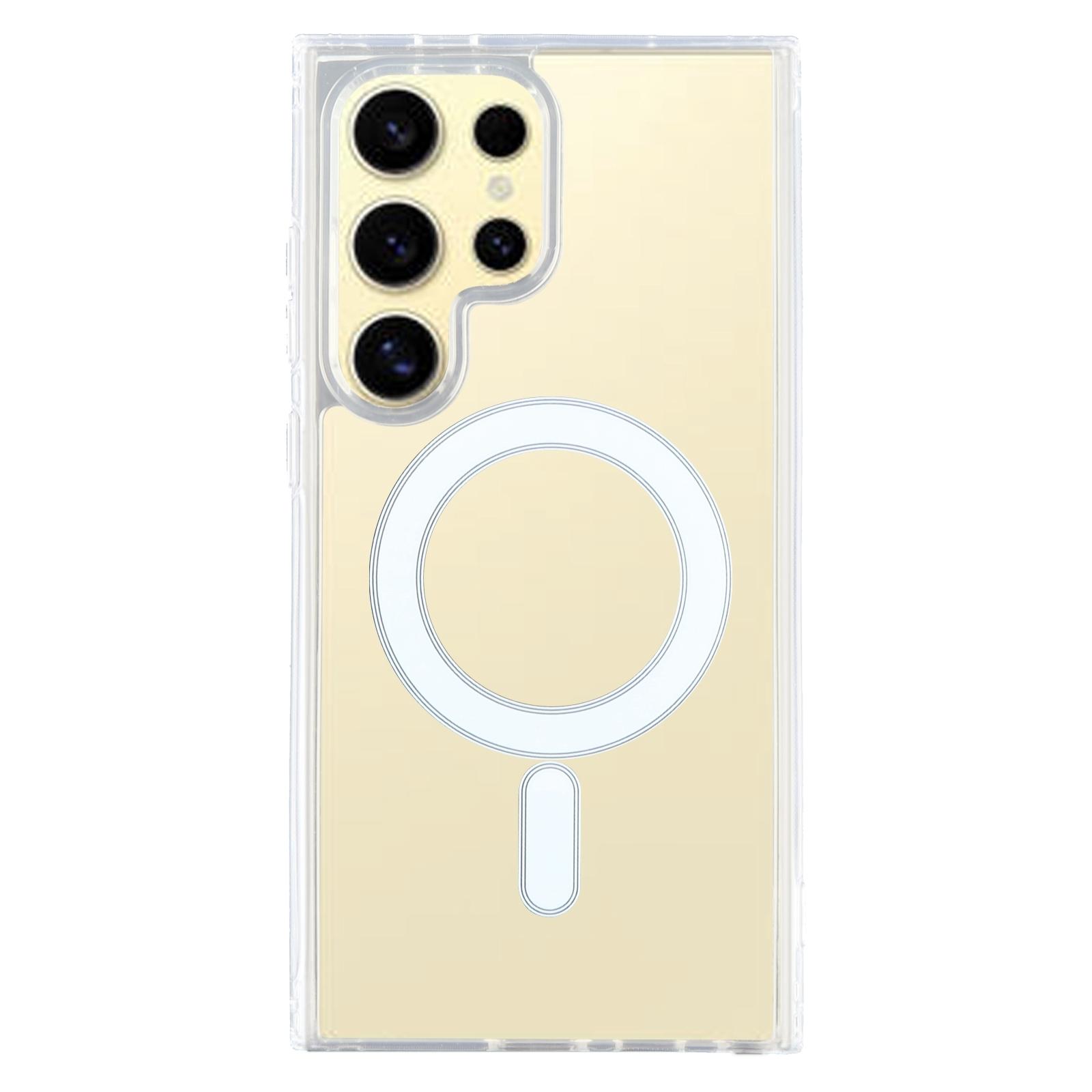Samsung Galaxy S24 Ultra MagSafe Case Clear PC TPU Protective Cover
