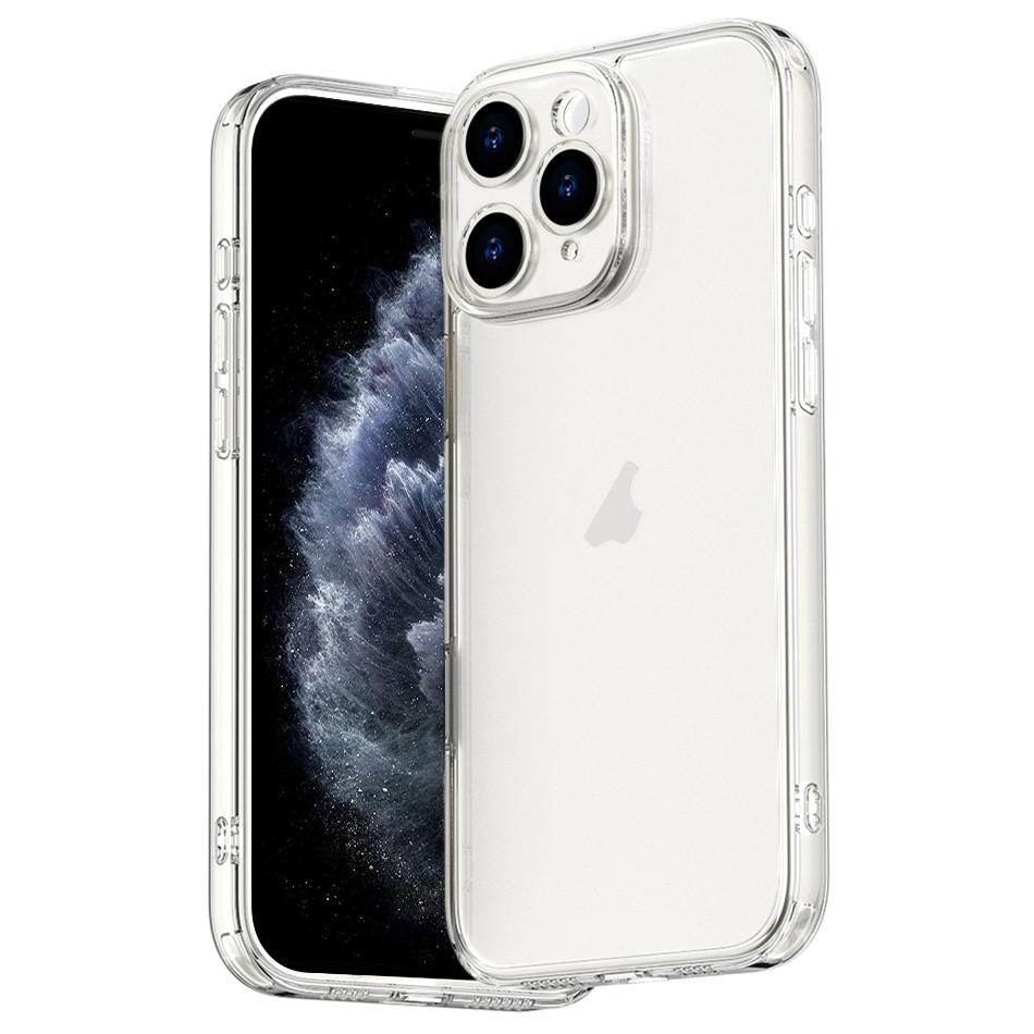 iPhone 11 Pro Clear Shockproof Case with 9H Tempered Glass and Airbag Corners