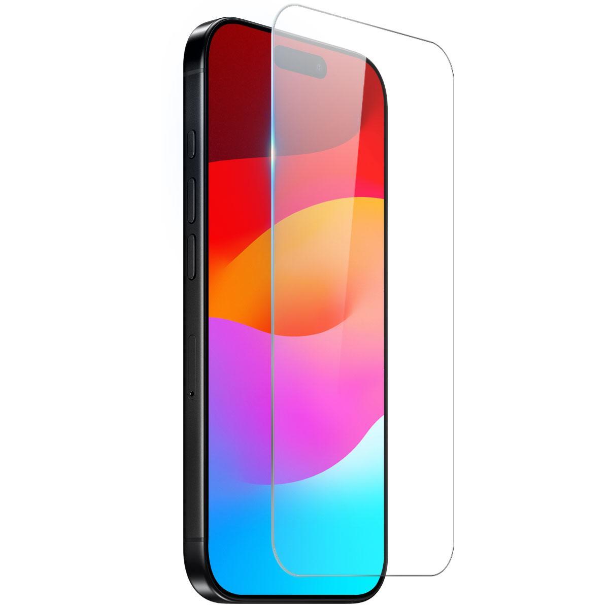 iPhone 18 Pro Max 9H Tempered Glass Screen Protector Clear Anti-Fingerprint