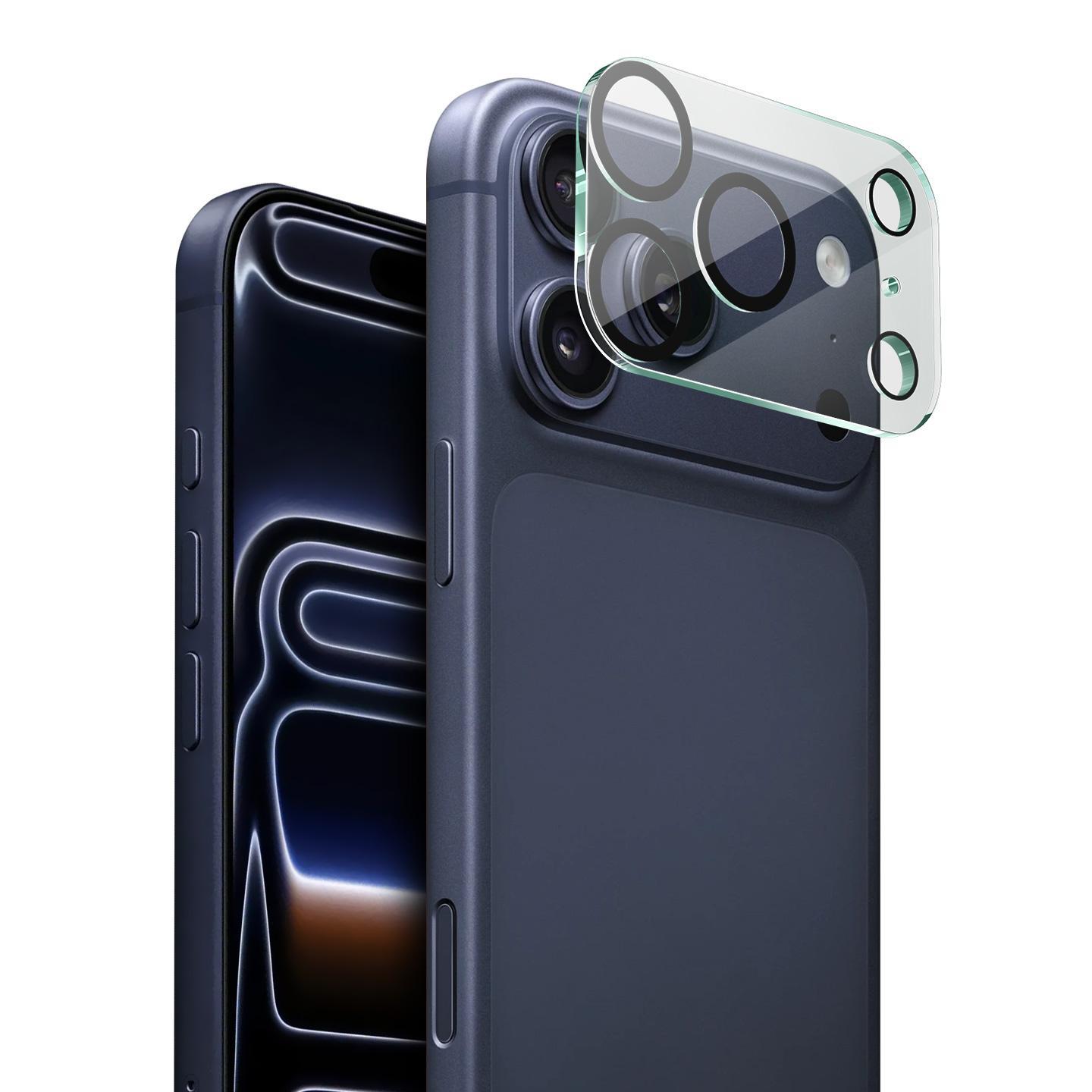 imak iPhone 18 Pro Max Camera Lens Protector with HD Glass and Black Eye Design
