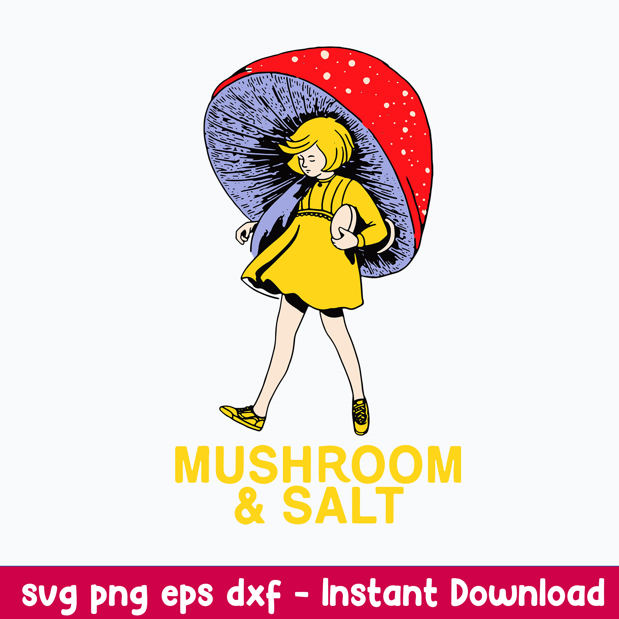 Mushroom And Salt Svg, Mario Mushroom Svg, Png Dxf Eps Digit Inspire